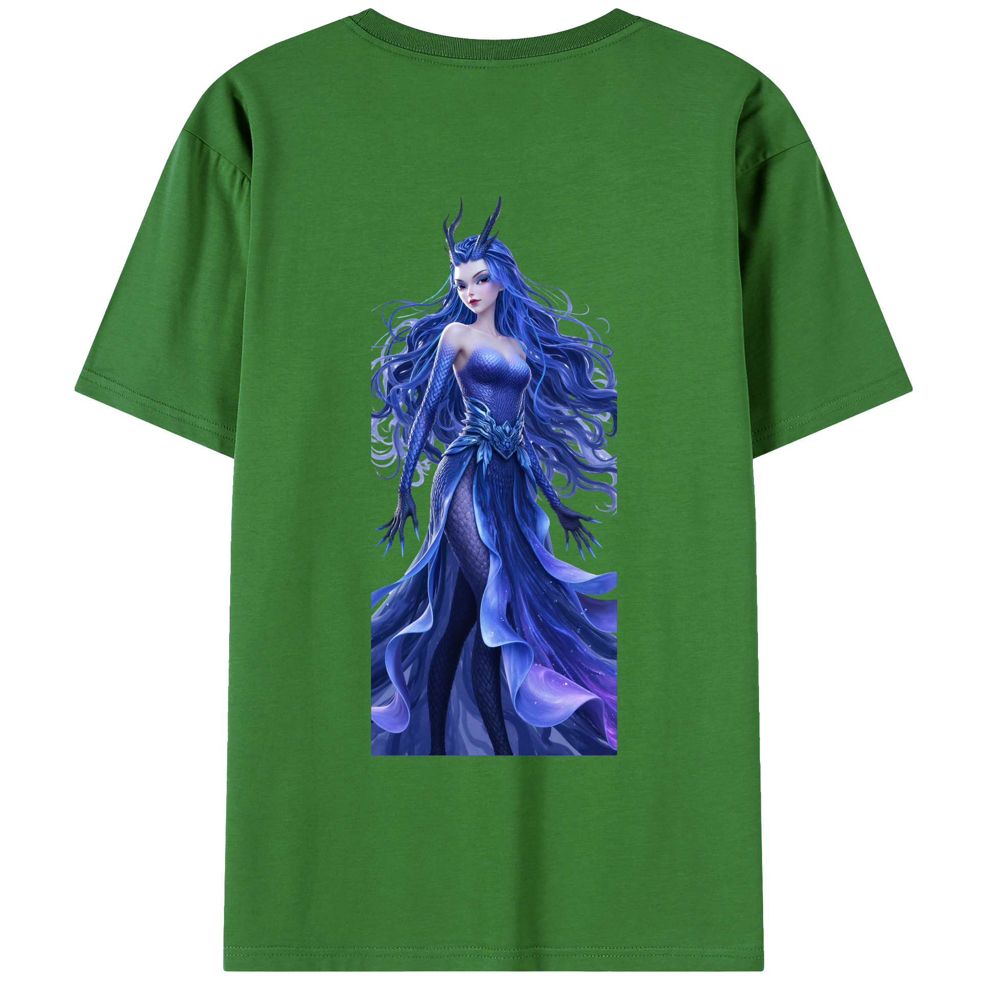 （画像用） Ne Zha 2 ナタ 魔童の大暴れ レディース半袖Tシャツ(バックプリント)